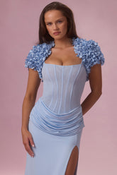 Cropped Bolero in Powder Blue