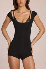 Modal Playsuit in Black