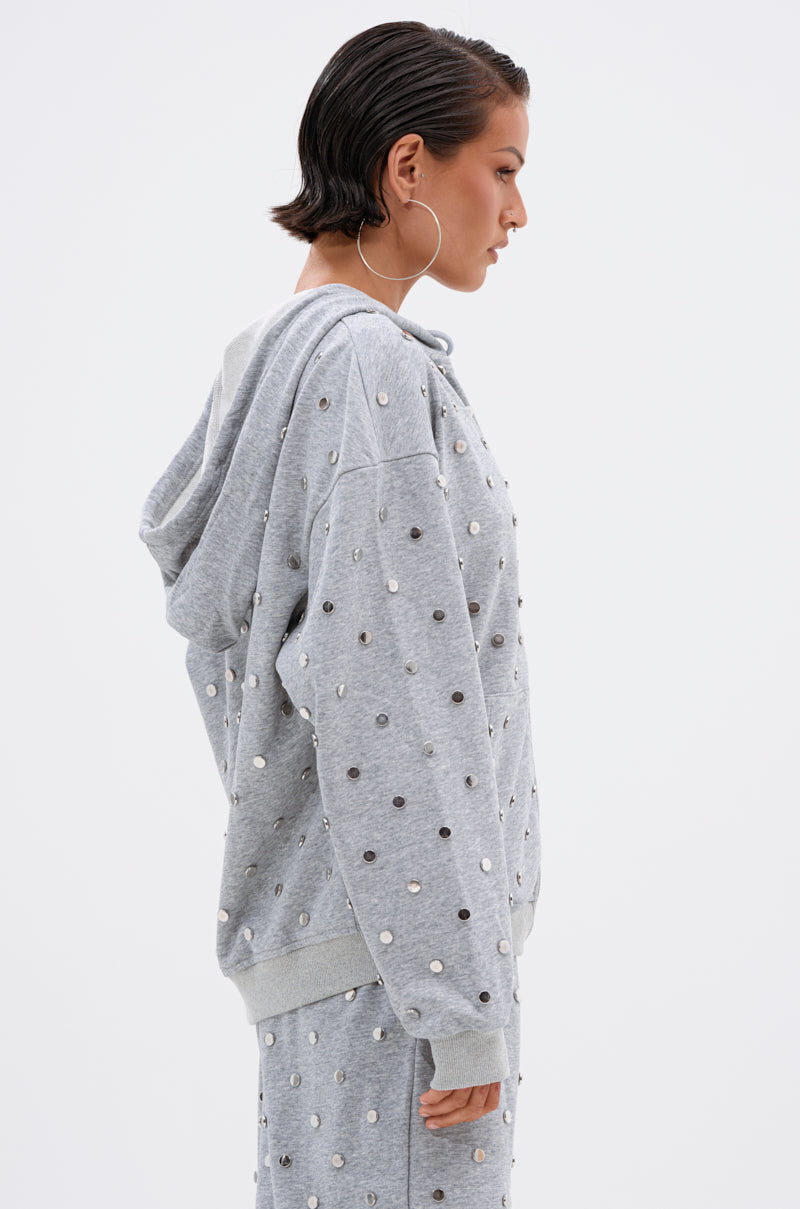 POPPING OFF ZIP UP SWEATSHIRT