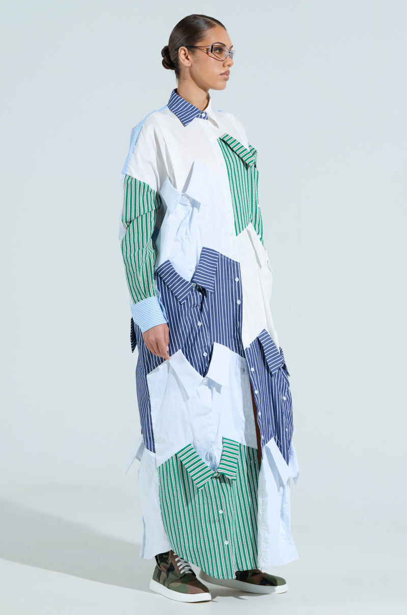 NOT YOUR BOYFRIENDS SHIRT MAXI DRESS