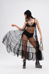 PERFECT FOR LAYERING TULLE MAXI DRESS