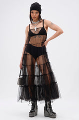 PERFECT FOR LAYERING TULLE MAXI DRESS