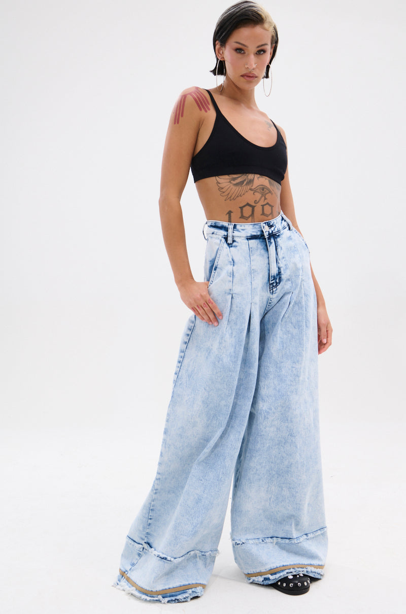 IN CHARGE WIDE LEG DENIM PANT