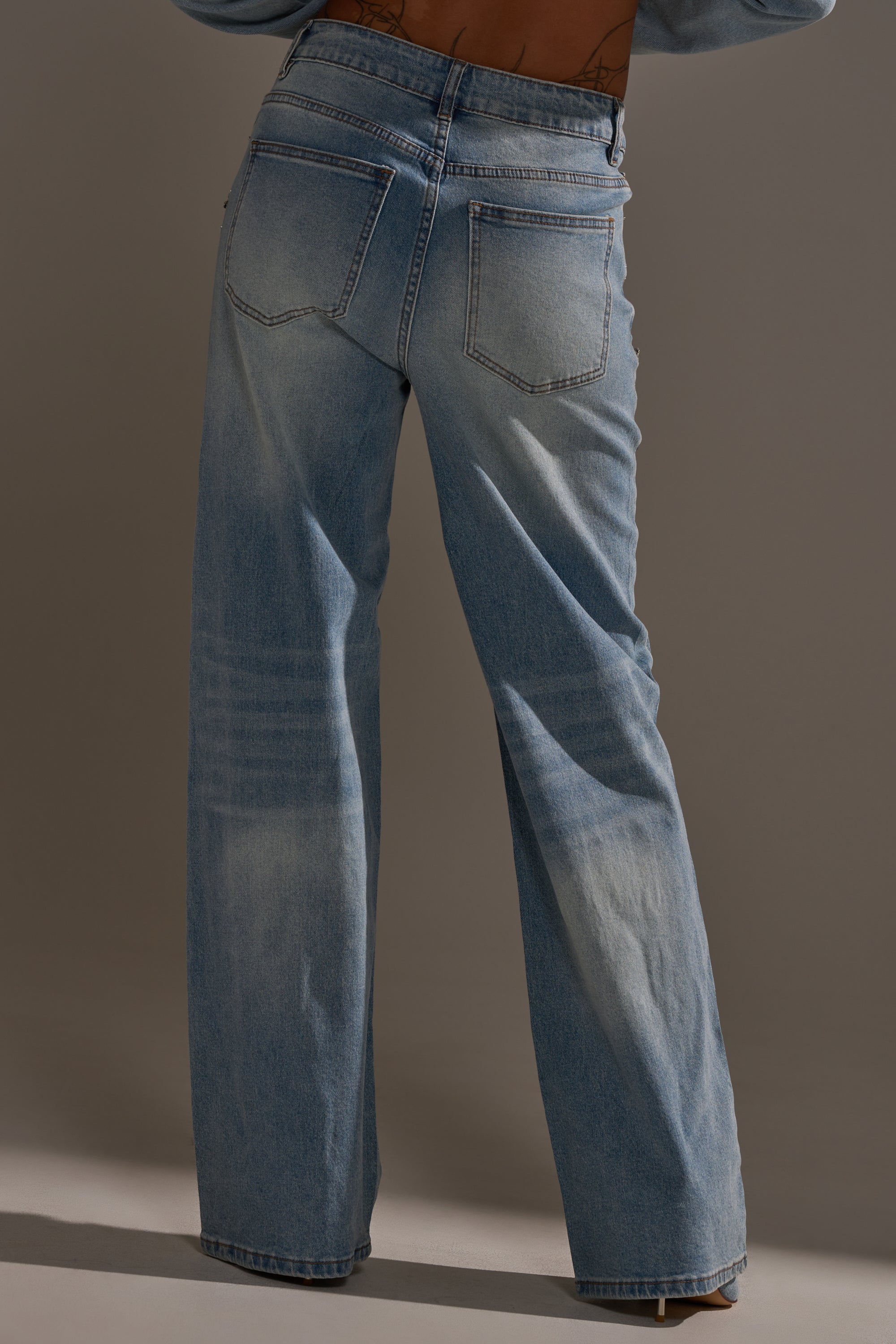 IN YOUR DREAMS RHINESTONE DENIM JEANS
