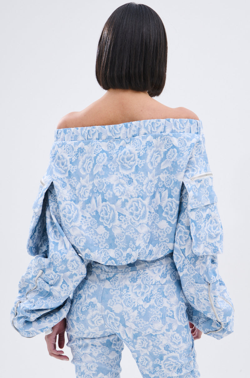 FLORAL LIFE OFF THE SHOULDER BLOUSE