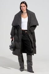 HOUDINI LONG RHINESTONE PUFFER