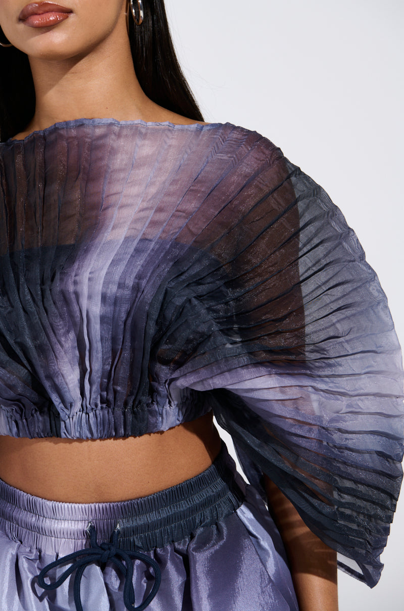 FORGET ABOUT IT OMBRE BLOUSE