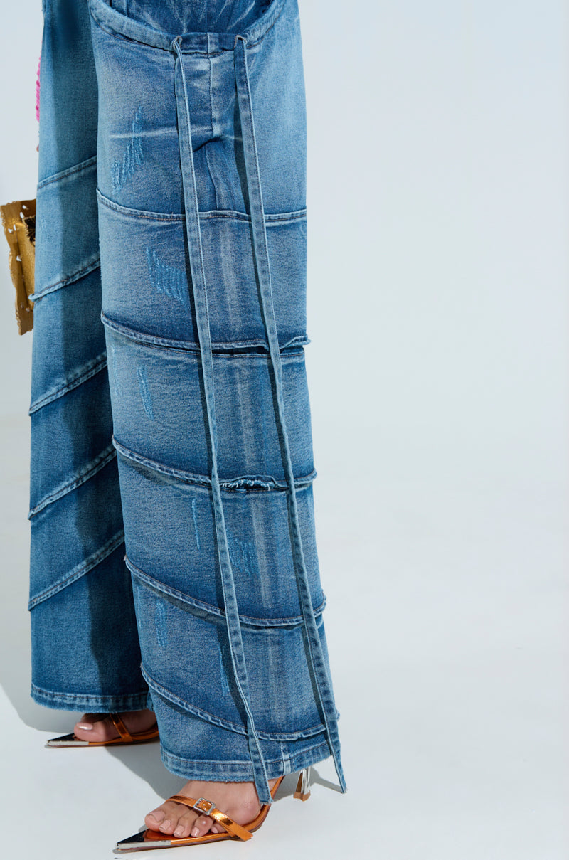 RIDE THE WAVE WIDE LEG DENIM JEANS