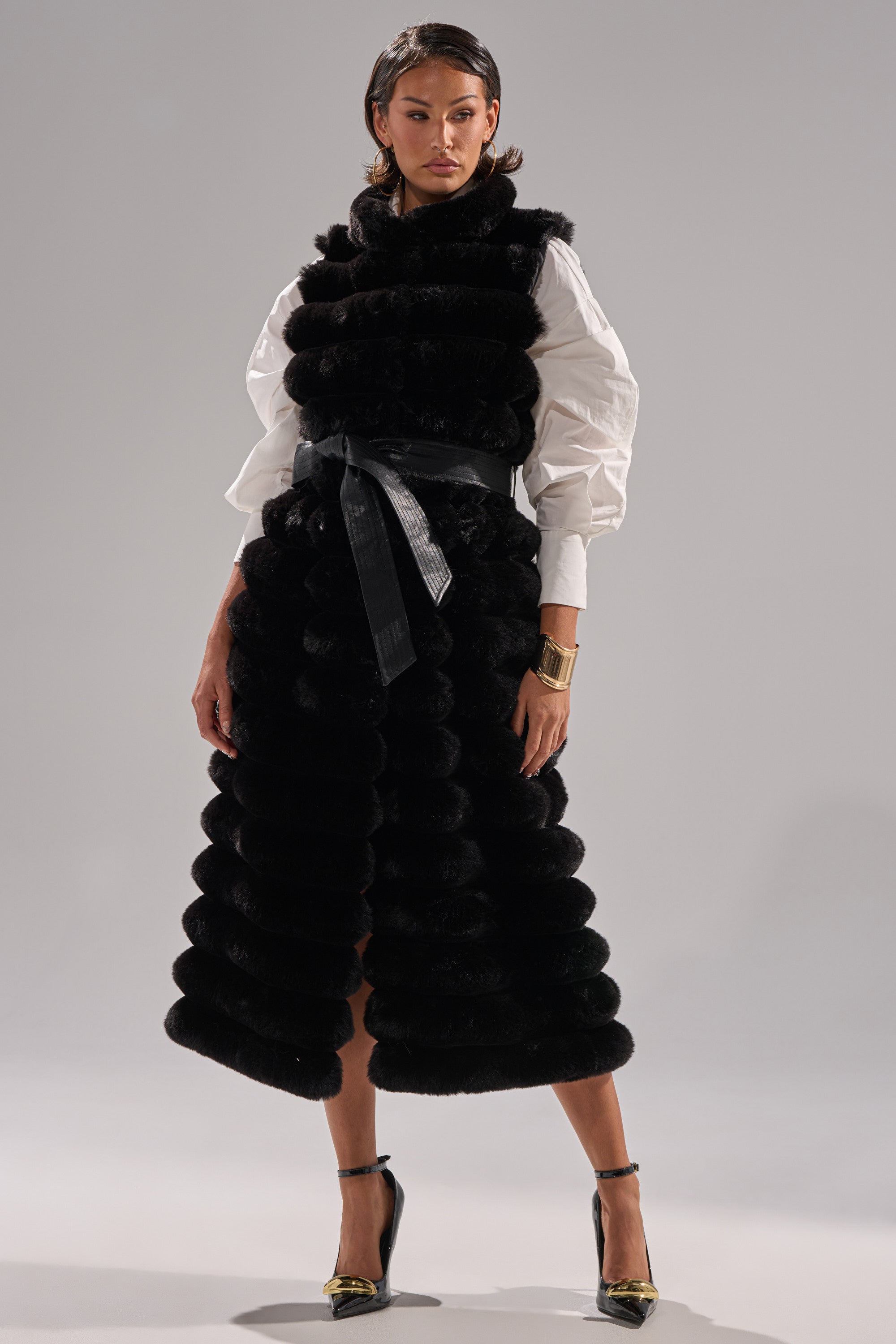 POPPY FAUX FUR VEST