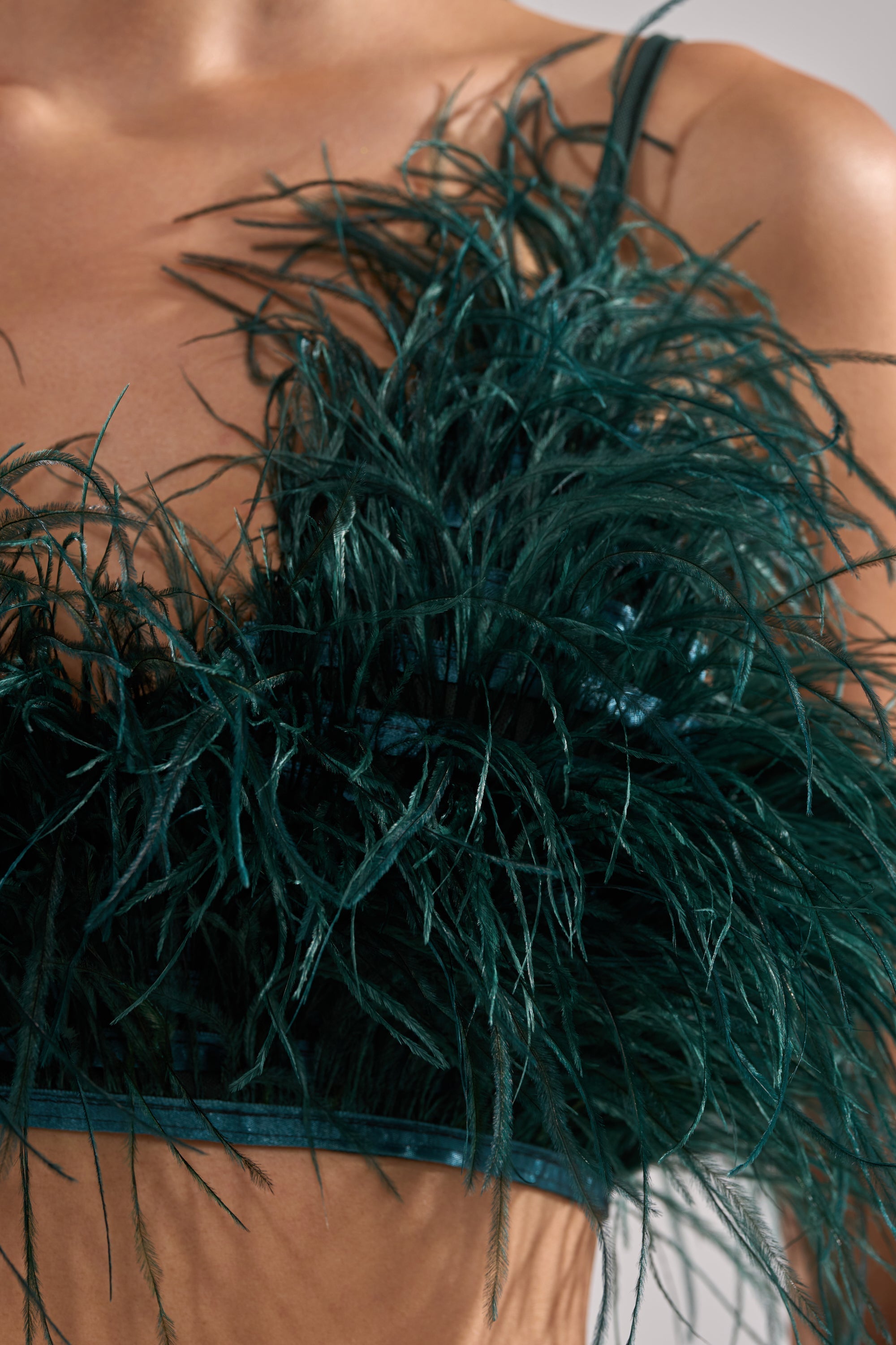 FLY AWAY FEATHER BRA TOP
