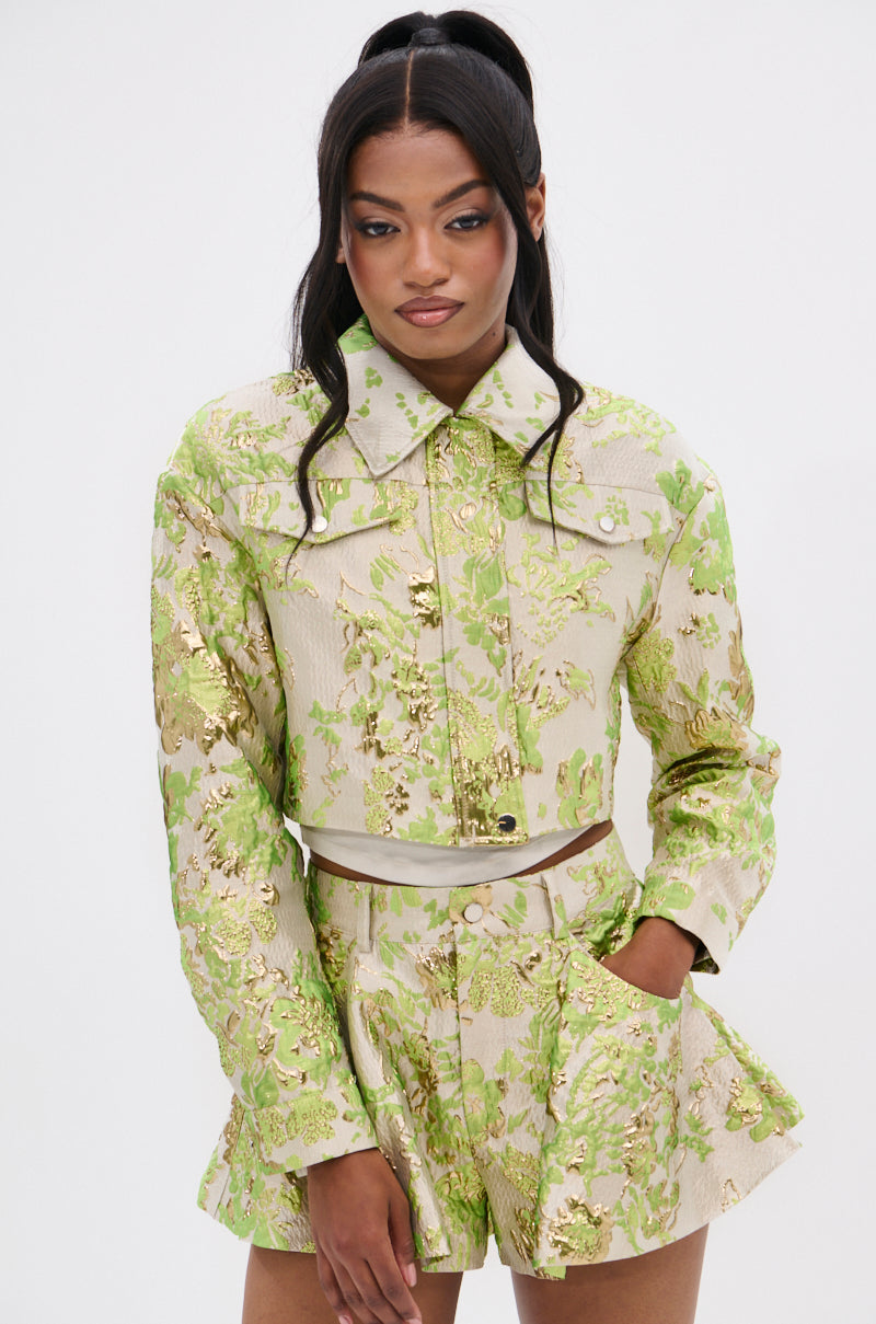HOT SHOT BROCADE BOMBER