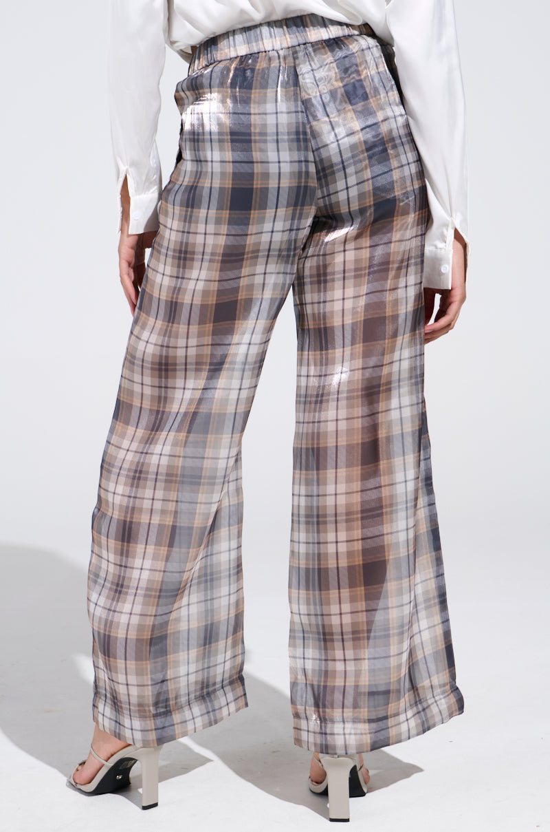 PLAID ABOUT YOU SHEER PANT