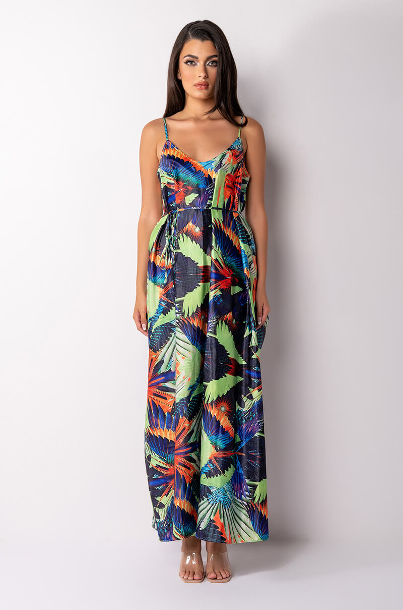 BABES OF PARADISE SATIN MAXI DRESS