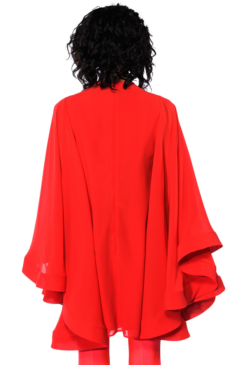 BAD ROMANCE RELAXED DRAPE MINI DRESS