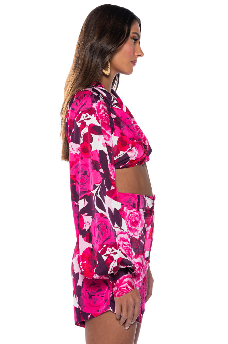 COME MY WAY ULTRA CROPPED BLOUSE