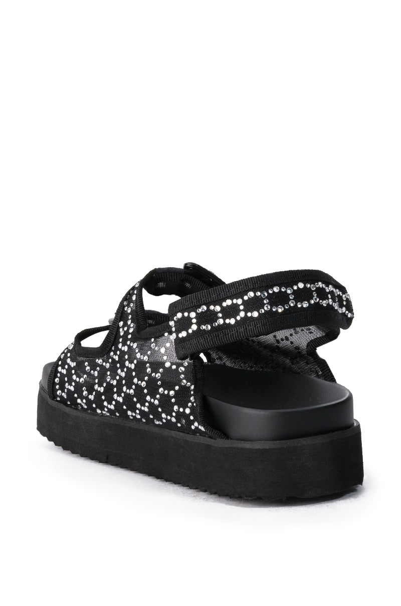 CORTA BLACK STRAP SANDAL