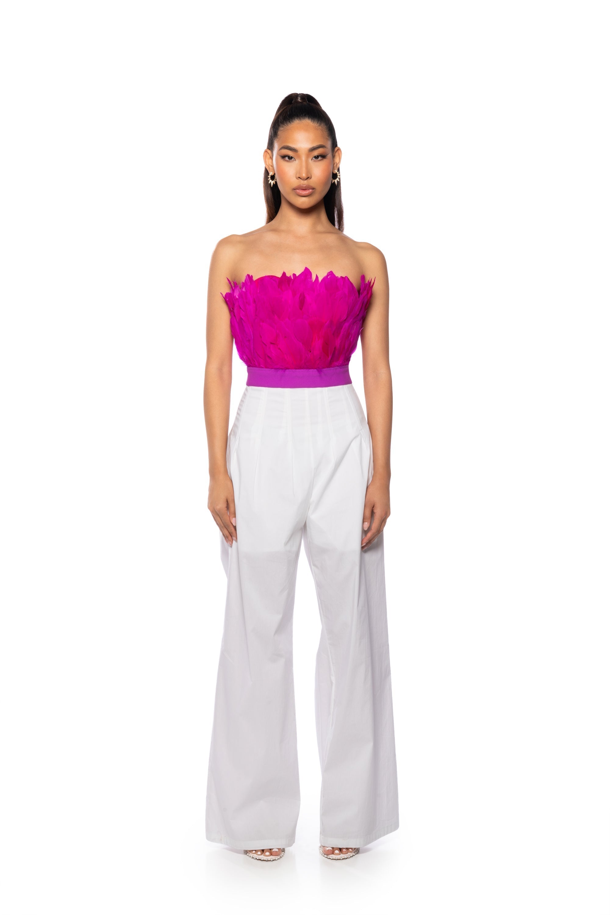 FLY AWAY FEATHER TUBE TOP