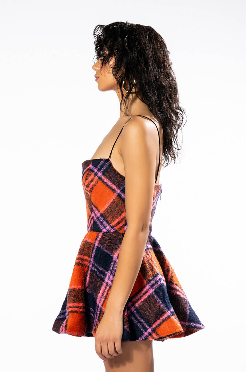 HOW DEEP IS YOUR LOVE FUZZY FITTED DRESS