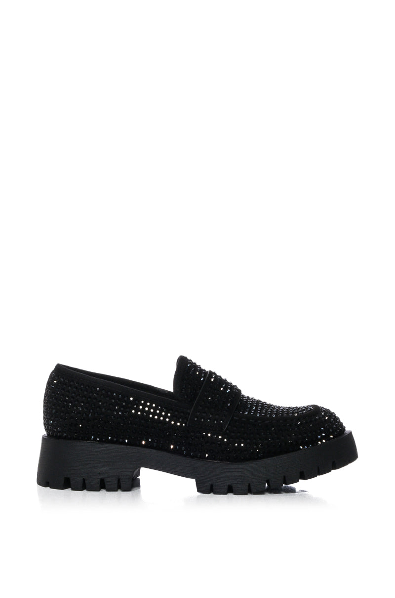 HUTCH EMBELLISHED LOAFER IN BLACK